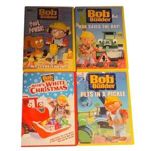 Bob the Builder 4 DVDs Bob Saves The Day Pets In A Pickle Tool Power Christmas